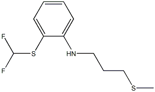 2-[(difluoromethyl)sulfanyl]-N-[3-(methylsulfanyl)propyl]aniline 结构式