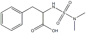 2-[(dimethylsulfamoyl)amino]-3-phenylpropanoic acid 结构式