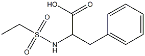 2-[(ethylsulfonyl)amino]-3-phenylpropanoic acid 结构式
