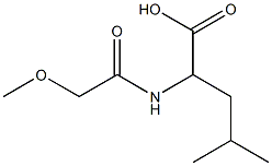 2-[(methoxyacetyl)amino]-4-methylpentanoic acid 结构式