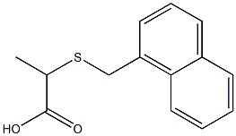 2-[(naphthalen-1-ylmethyl)sulfanyl]propanoic acid 结构式