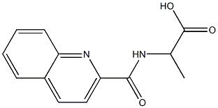 2-[(quinolin-2-ylcarbonyl)amino]propanoic acid 结构式