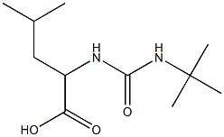 2-[(tert-butylcarbamoyl)amino]-4-methylpentanoic acid 结构式