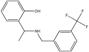 2-[1-({[3-(trifluoromethyl)phenyl]methyl}amino)ethyl]phenol 结构式