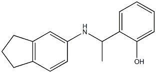 2-[1-(2,3-dihydro-1H-inden-5-ylamino)ethyl]phenol 结构式