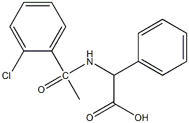 2-[1-(2-chlorophenyl)acetamido]-2-phenylacetic acid 结构式