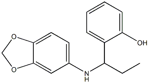 2-[1-(2H-1,3-benzodioxol-5-ylamino)propyl]phenol 结构式