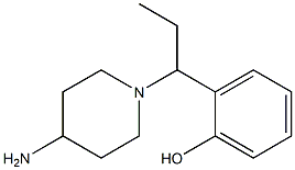 2-[1-(4-aminopiperidin-1-yl)propyl]phenol 结构式