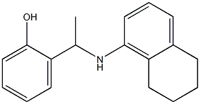 2-[1-(5,6,7,8-tetrahydronaphthalen-1-ylamino)ethyl]phenol 结构式