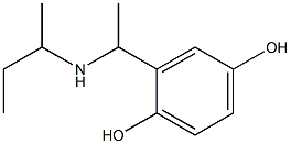 2-[1-(butan-2-ylamino)ethyl]benzene-1,4-diol 结构式
