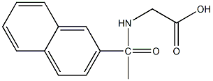 2-[1-(naphthalen-2-yl)acetamido]acetic acid 结构式