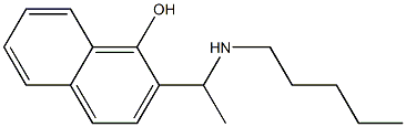 2-[1-(pentylamino)ethyl]naphthalen-1-ol 结构式