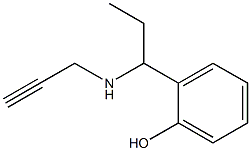 2-[1-(prop-2-yn-1-ylamino)propyl]phenol 结构式