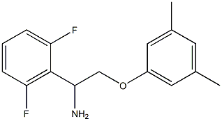 2-[1-amino-2-(3,5-dimethylphenoxy)ethyl]-1,3-difluorobenzene 结构式