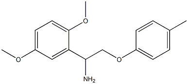 2-[1-amino-2-(4-methylphenoxy)ethyl]-1,4-dimethoxybenzene 结构式