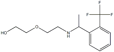 2-[2-({1-[2-(trifluoromethyl)phenyl]ethyl}amino)ethoxy]ethan-1-ol 结构式