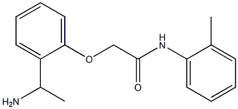 2-[2-(1-aminoethyl)phenoxy]-N-(2-methylphenyl)acetamide 结构式