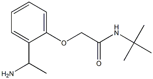 2-[2-(1-aminoethyl)phenoxy]-N-(tert-butyl)acetamide 结构式