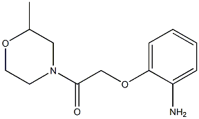 2-[2-(2-methylmorpholin-4-yl)-2-oxoethoxy]aniline 结构式