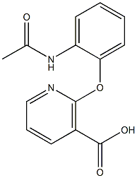 2-[2-(acetylamino)phenoxy]nicotinic acid 结构式