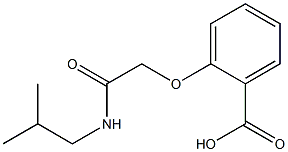 2-[2-(isobutylamino)-2-oxoethoxy]benzoic acid 结构式