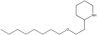 2-[2-(octyloxy)ethyl]piperidine 结构式