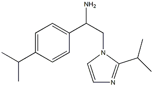 2-[2-(propan-2-yl)-1H-imidazol-1-yl]-1-[4-(propan-2-yl)phenyl]ethan-1-amine 结构式