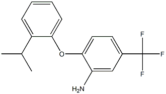 2-[2-(propan-2-yl)phenoxy]-5-(trifluoromethyl)aniline 结构式