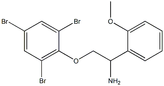 2-[2-amino-2-(2-methoxyphenyl)ethoxy]-1,3,5-tribromobenzene 结构式