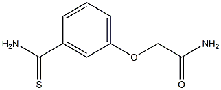 2-[3-(aminocarbonothioyl)phenoxy]acetamide 结构式