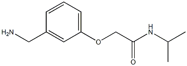 2-[3-(aminomethyl)phenoxy]-N-isopropylacetamide 结构式