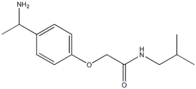 2-[4-(1-aminoethyl)phenoxy]-N-isobutylacetamide 结构式