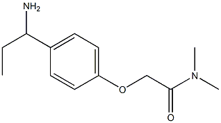 2-[4-(1-aminopropyl)phenoxy]-N,N-dimethylacetamide 结构式