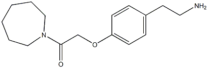 2-[4-(2-aminoethyl)phenoxy]-1-(azepan-1-yl)ethan-1-one 结构式