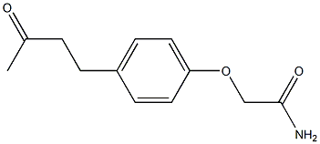 2-[4-(3-oxobutyl)phenoxy]acetamide 结构式