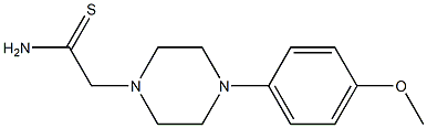 2-[4-(4-methoxyphenyl)piperazin-1-yl]ethanethioamide 结构式