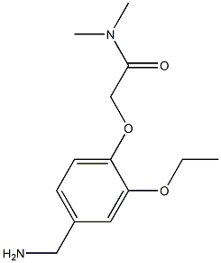 2-[4-(aminomethyl)-2-ethoxyphenoxy]-N,N-dimethylacetamide 结构式