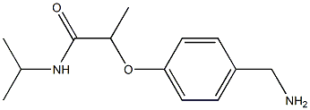 2-[4-(aminomethyl)phenoxy]-N-(propan-2-yl)propanamide 结构式