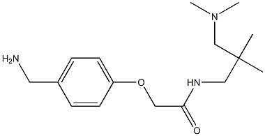 2-[4-(aminomethyl)phenoxy]-N-{2-[(dimethylamino)methyl]-2-methylpropyl}acetamide 结构式