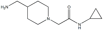 2-[4-(aminomethyl)piperidin-1-yl]-N-cyclopropylacetamide 结构式