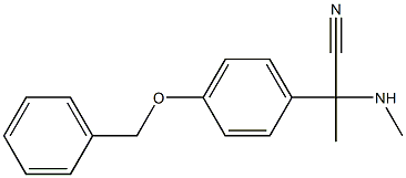 2-[4-(benzyloxy)phenyl]-2-(methylamino)propanenitrile 结构式