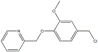 2-[4-(chloromethyl)-2-methoxyphenoxymethyl]pyridine 结构式