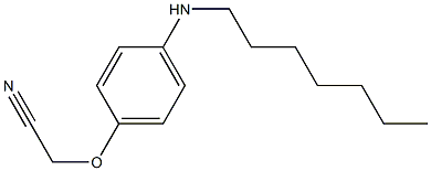 2-[4-(heptylamino)phenoxy]acetonitrile 结构式