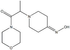 2-[4-(hydroxyimino)piperidin-1-yl]-1-(morpholin-4-yl)propan-1-one 结构式