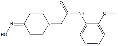 2-[4-(hydroxyimino)piperidin-1-yl]-N-(2-methoxyphenyl)acetamide 结构式