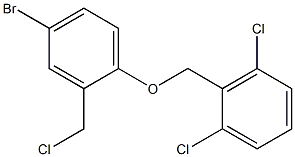 2-[4-bromo-2-(chloromethyl)phenoxymethyl]-1,3-dichlorobenzene 结构式