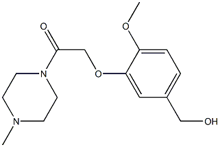 2-[5-(hydroxymethyl)-2-methoxyphenoxy]-1-(4-methylpiperazin-1-yl)ethan-1-one 结构式