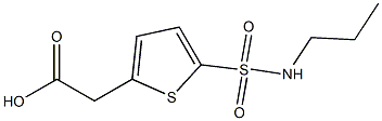 2-[5-(propylsulfamoyl)thiophen-2-yl]acetic acid 结构式