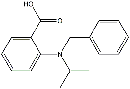 2-[benzyl(propan-2-yl)amino]benzoic acid 结构式