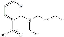 2-[butyl(ethyl)amino]pyridine-3-carboxylic acid 结构式